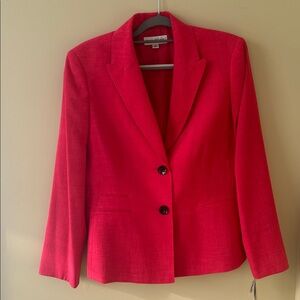 Evan Picone Vibrant Red Blazer